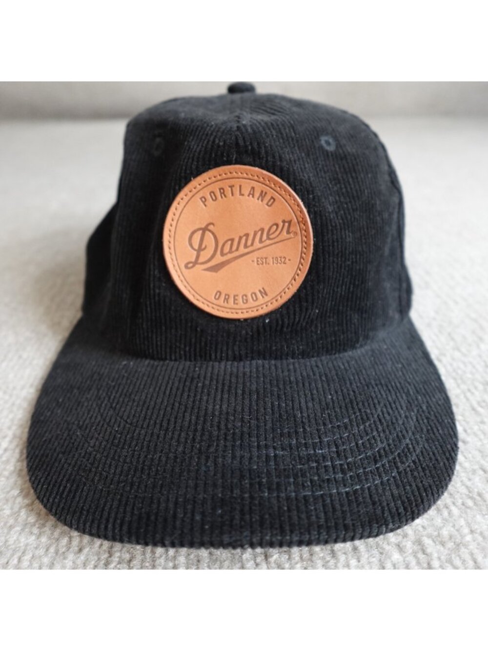 Danner Mens Hat Black Dadhat Strapback Corduroy